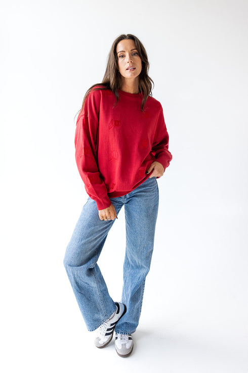 Utah Ritter Repeat Lantern Sleeve Crew